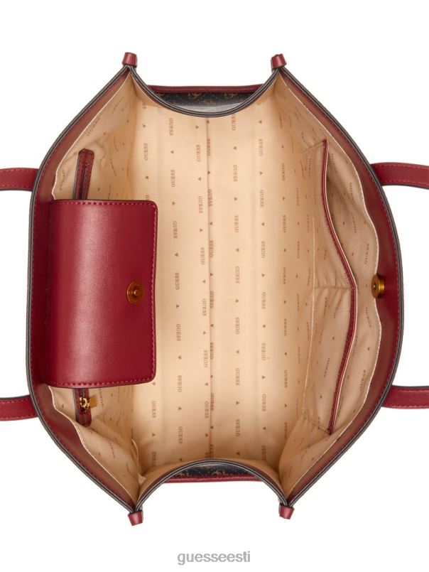 silvana logoga kandik pruun logo/merlot GUESS kotid naised BB4BB3241