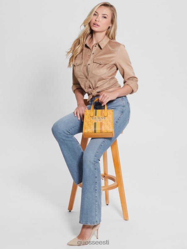 silvana minikotid kollane logo GUESS kotid naised BB4BB2884