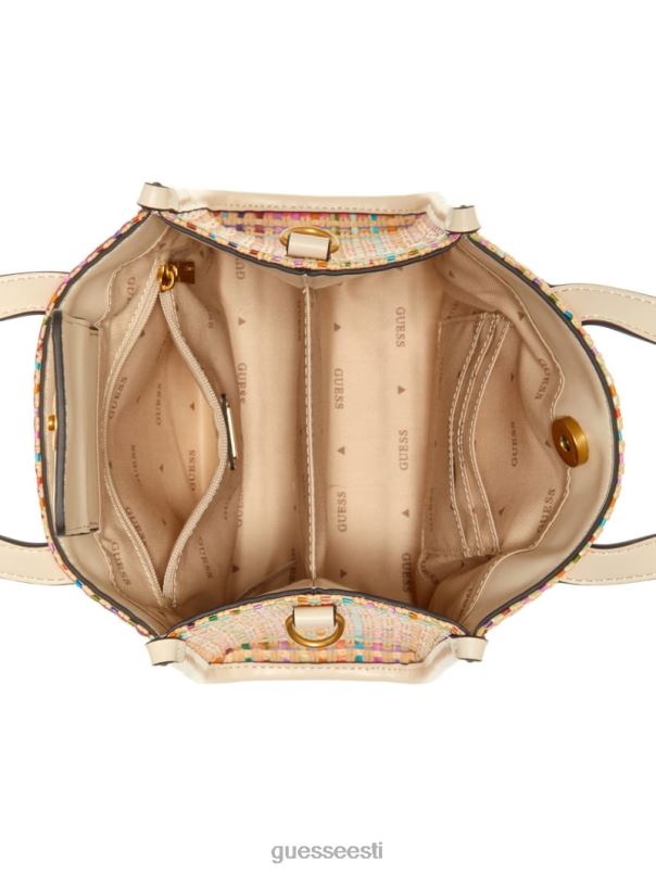 silvana värviline õlgedest minikott valge multi GUESS kotid naised BB4BB2939