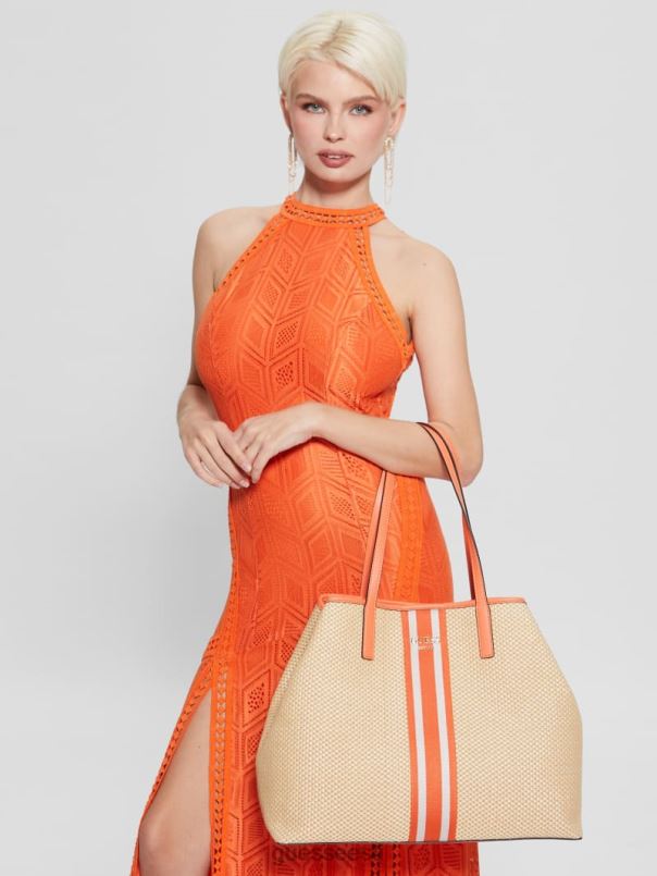 vikky raffia triibuline suur kandik belle GUESS kotid naised BB4BB3107