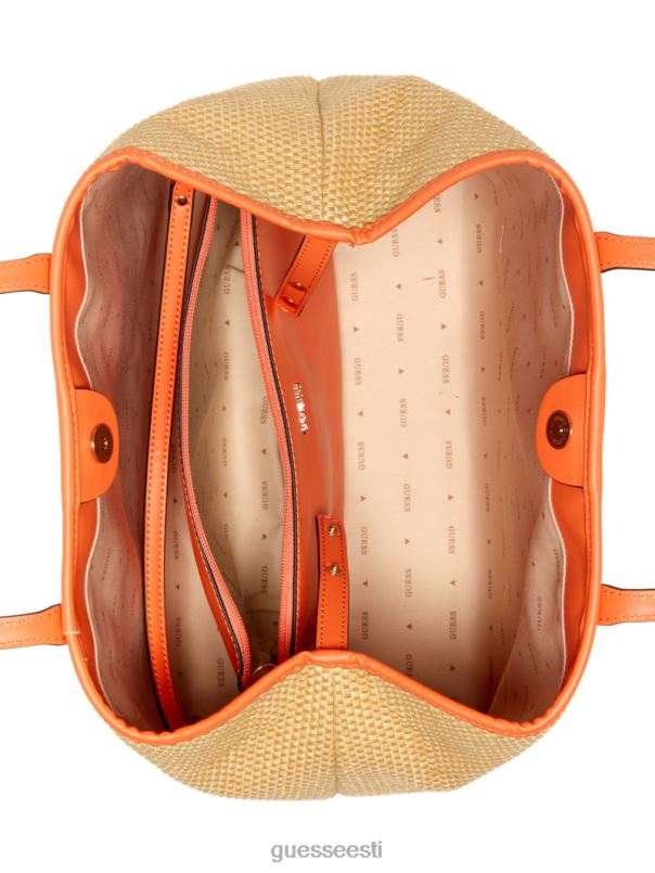 vikky raffia triibuline suur kandik belle GUESS kotid naised BB4BB3107