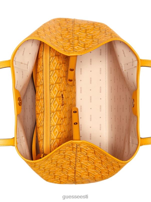 vikky suur kandik kollane logo GUESS kotid naised BB4BB3095