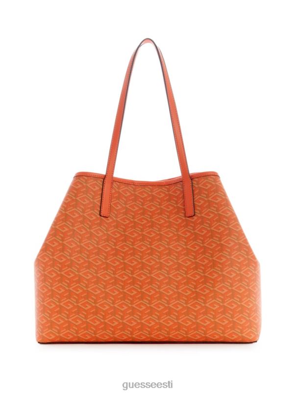 vikky suur kandik oranž logo GUESS kotid naised BB4BB3103