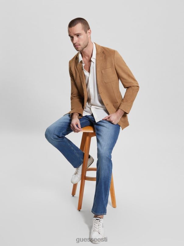 Tyron kunst-seemisnahast bleiser macchiato GUESS kehakate mehed BB4BB3959