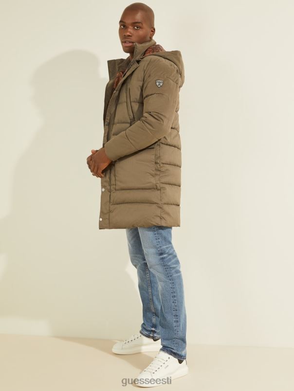 alta nailonist puhvis jope üldine pruun GUESS kehakate mehed BB4BB4154