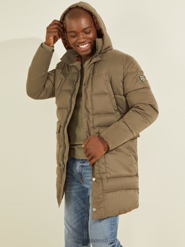 alta nailonist puhvis jope üldine pruun GUESS kehakate mehed BB4BB4154