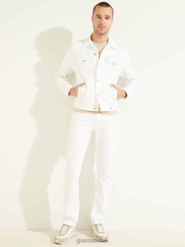 dillon teksajakk optika valge GUESS kehakate mehed BB4BB4184
