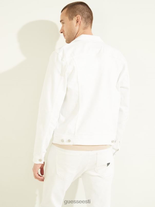 dillon teksajakk optika valge GUESS kehakate mehed BB4BB4184