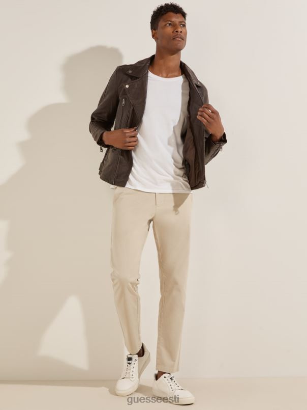 nahast biker jope šokolaadi brownie GUESS kehakate mehed BB4BB4106