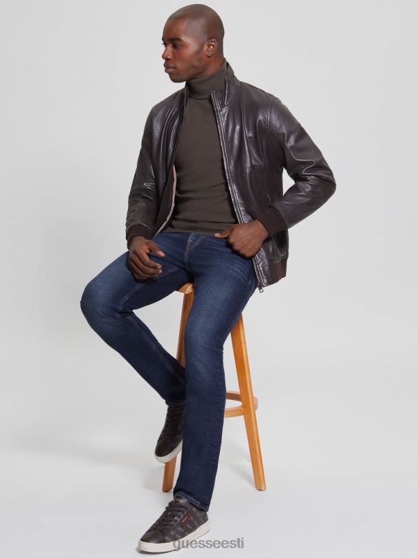 pehme nahkjakk koor pruun GUESS kehakate mehed BB4BB4139