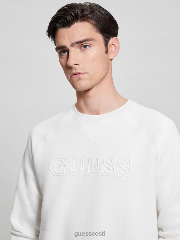öko aldwin logoga dressipluus blanc/scuffy GUESS kehakate mehed BB4BB4169