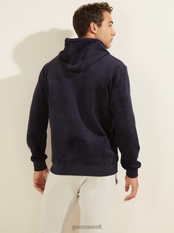 liimitud sametist kapuuts sinine elegantne GUESS kehakate mehed BB4BB4072