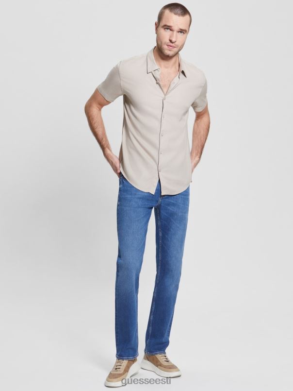 öko rayon soliidne särk pasadena kivi GUESS kehakate mehed BB4BB4002