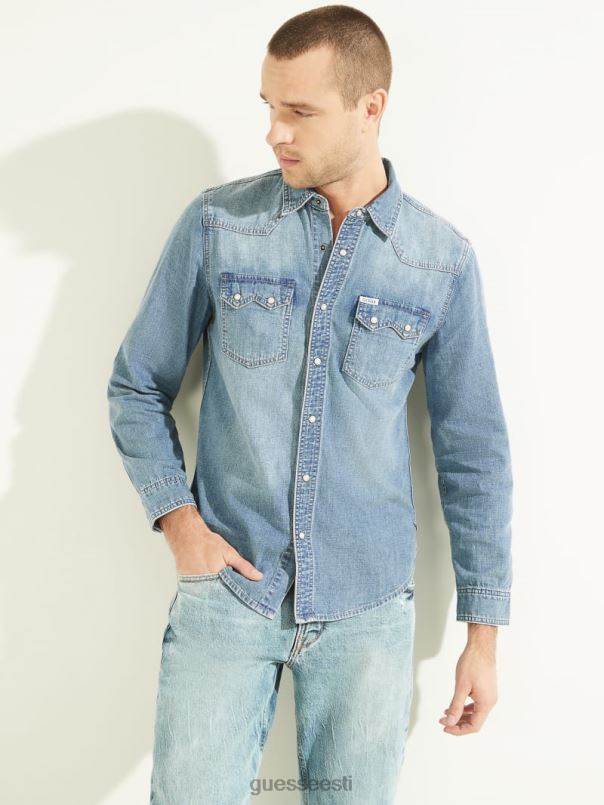 läänelik teksasärk läbida GUESS kehakate mehed BB4BB4138