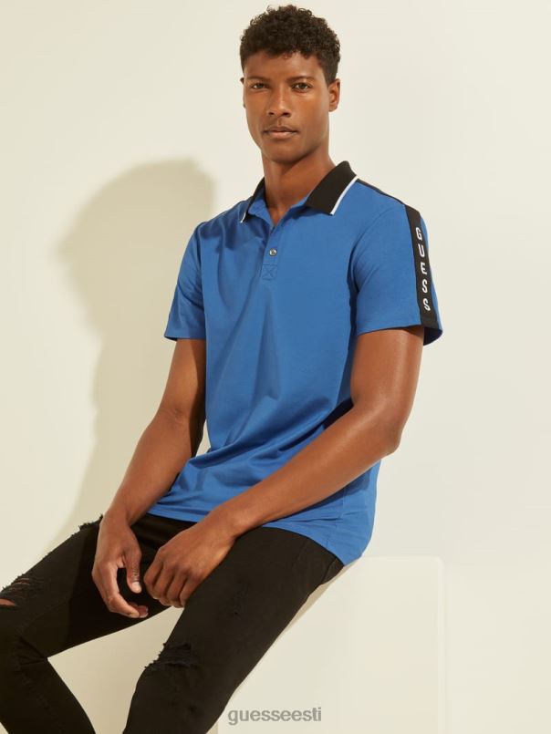 pique logo lint polo elektriline safiir GUESS kehakate mehed BB4BB4093