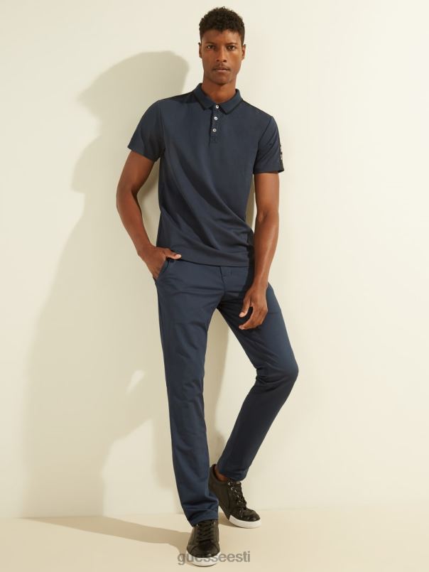 pique logo lint polo siidsinine GUESS kehakate mehed BB4BB4046