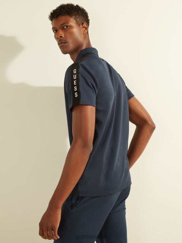 pique logo lint polo siidsinine GUESS kehakate mehed BB4BB4046