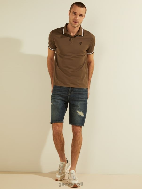 sport pique logo polo antiikne taupe GUESS kehakate mehed BB4BB4122