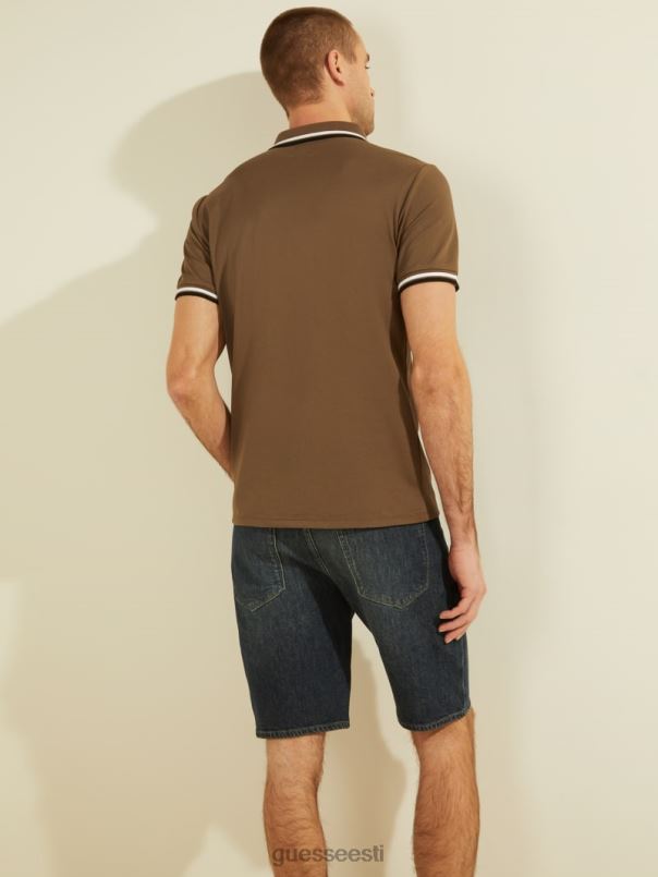 sport pique logo polo antiikne taupe GUESS kehakate mehed BB4BB4122