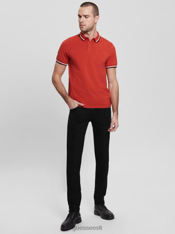 sport pique polo vulkaanpunane GUESS kehakate mehed BB4BB4058