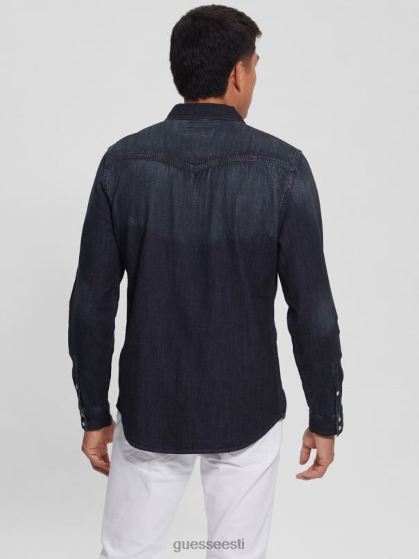 tavalise istmega lääne teksariidest särk kesköö udu GUESS kehakate mehed BB4BB4014