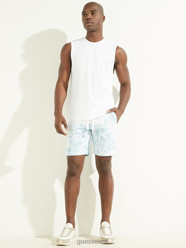 kanepipuuvillane lihaste tee puhas valge GUESS kehakate mehed BB4BB4049