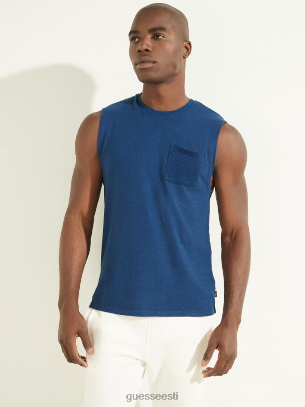 kanepipuuvillane lihaste tee rigel sinine multi GUESS kehakate mehed BB4BB4073