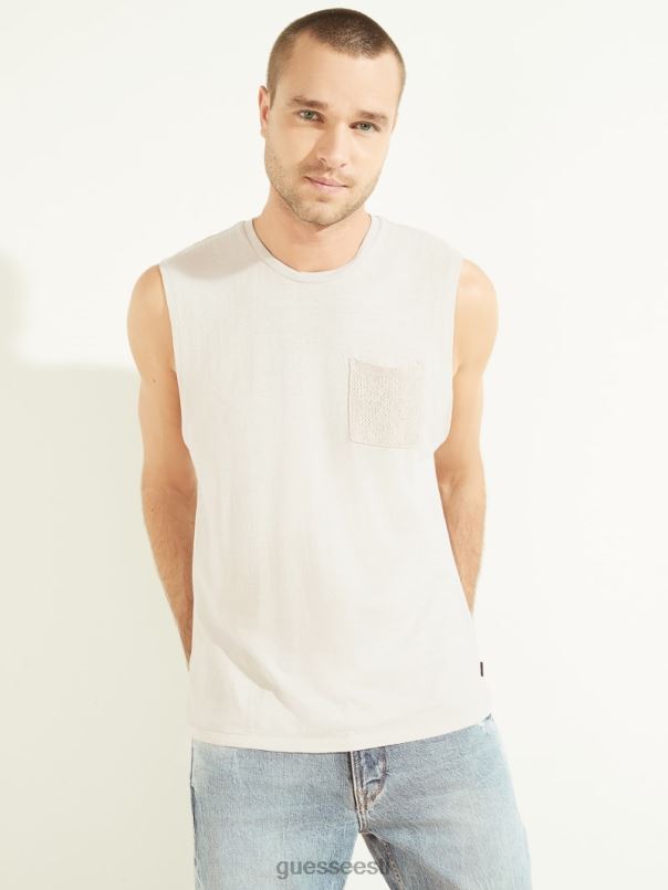 kanepipuuvillane lihaste tee summutatud kivi multi GUESS kehakate mehed BB4BB4108