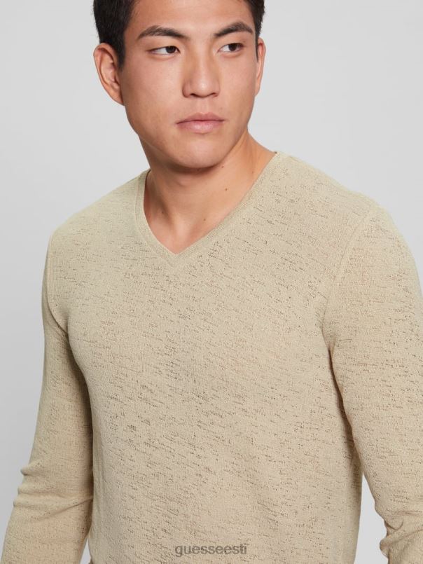 pikkade varrukatega marli särk tsemento GUESS kehakate mehed BB4BB3965