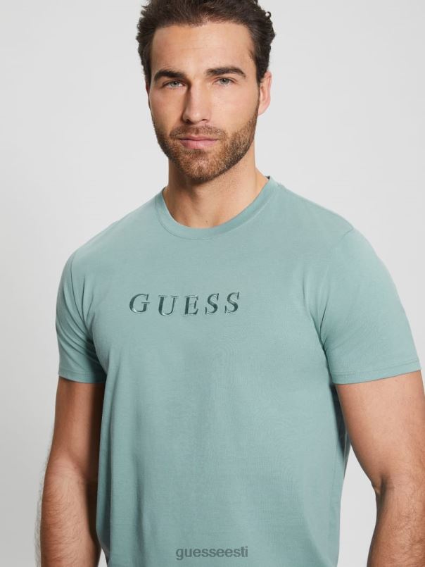tikitud logoga tee aus sinine GUESS kehakate mehed BB4BB4037