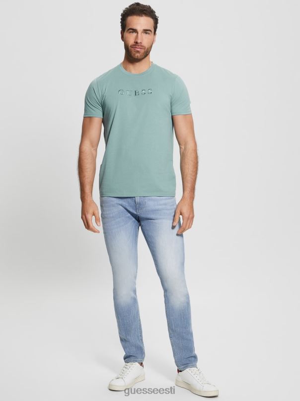 tikitud logoga tee aus sinine GUESS kehakate mehed BB4BB4037