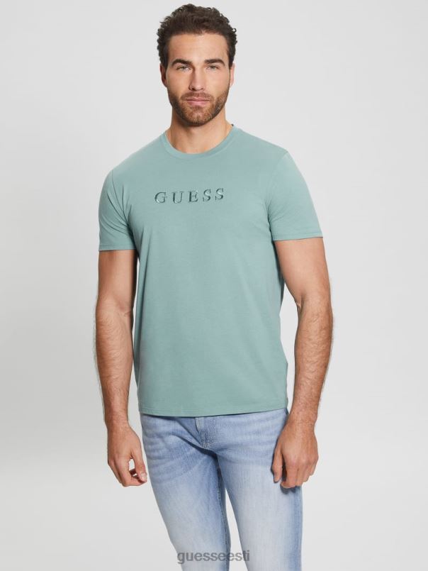 tikitud logoga tee aus sinine GUESS kehakate mehed BB4BB4037