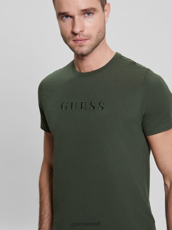 tikitud logoga tee džungli rohelised GUESS kehakate mehed BB4BB4063
