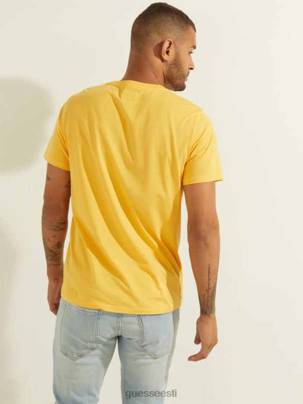 tikitud logoga tee infrapuna kollane GUESS kehakate mehed BB4BB4080