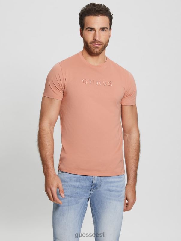 tikitud logoga tee satiin roos GUESS kehakate mehed BB4BB4024