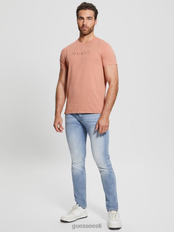 tikitud logoga tee satiin roos GUESS kehakate mehed BB4BB4024