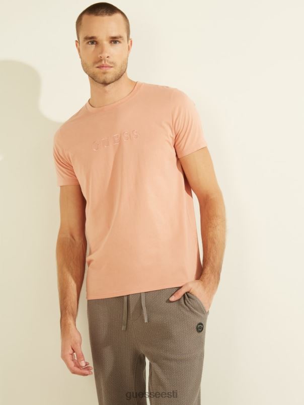 tikitud logoga tee satiin roos GUESS kehakate mehed BB4BB4121