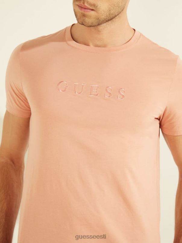 tikitud logoga tee satiin roos GUESS kehakate mehed BB4BB4121