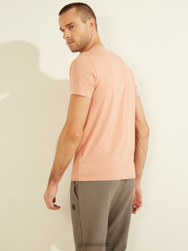 tikitud logoga tee satiin roos GUESS kehakate mehed BB4BB4121