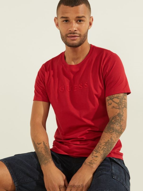 tikitud logoga tee tšilli punane GUESS kehakate mehed BB4BB4092