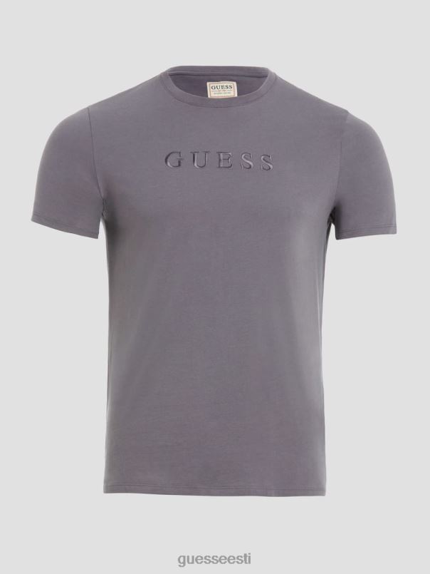 tikitud logoga tee violetne tuhk GUESS kehakate mehed BB4BB4097