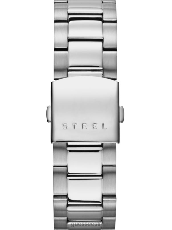 klassikaline kell hõbedane GUESS tarvik mehed BB4BB3562