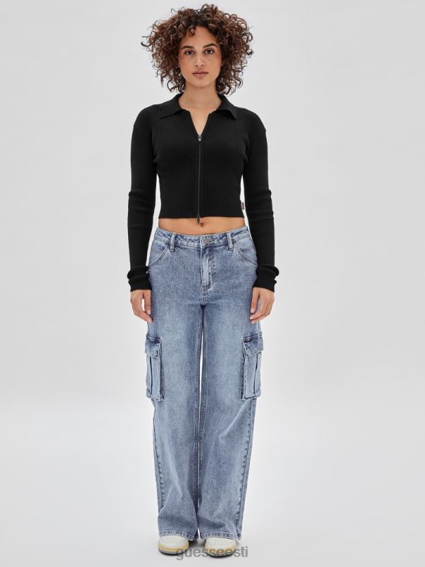 originaal öko kahe lukuga kampsun must GUESS kehakate unisex BB4BB1201