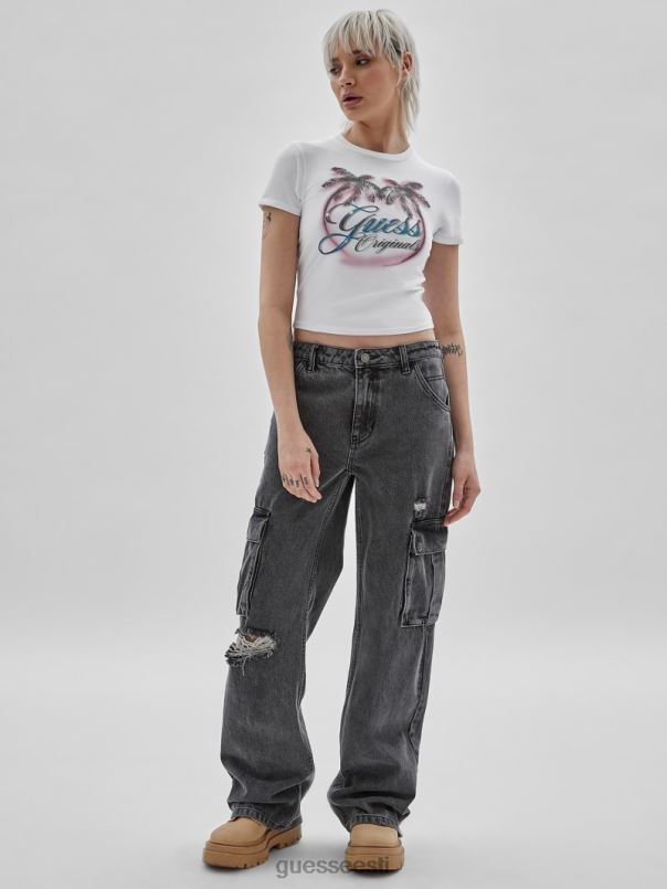 originaal öko palmi beebi tee puhas valge GUESS kehakate unisex BB4BB1358