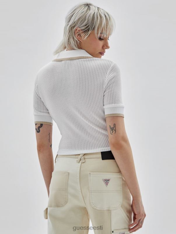 originaal kraega top puhas valge GUESS kehakate unisex BB4BB1084