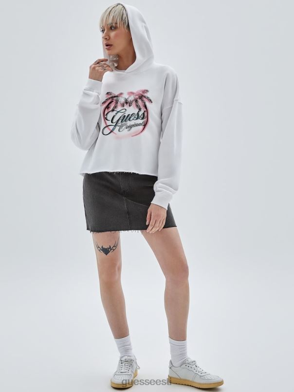 originaal vööga teksaseelik mine pestud halliks GUESS kehakate unisex BB4BB144