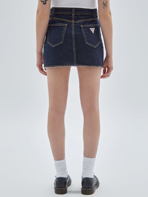 originaal vööga teksaseelik mine vintage tumepesu GUESS kehakate unisex BB4BB136