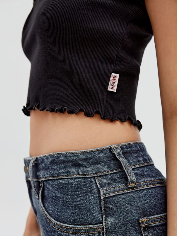 originaal v-sälguga beebi t-särk must GUESS kehakate unisex BB4BB1363