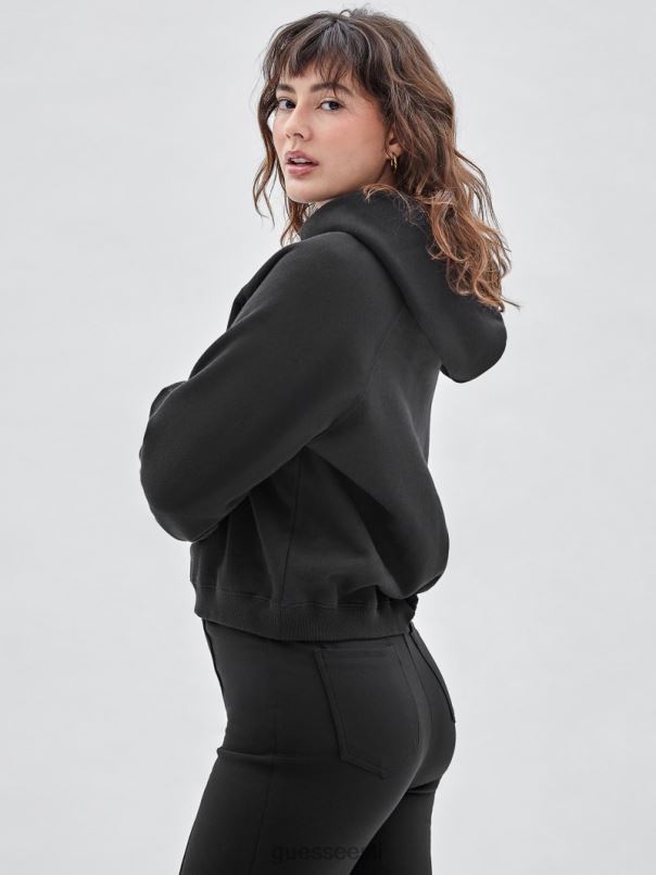 originaal vintage logoga kapuuts süsimusta multi GUESS kehakate unisex BB4BB1271