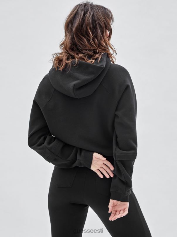 originaal vintage logoga kapuuts süsimusta multi GUESS kehakate unisex BB4BB1271